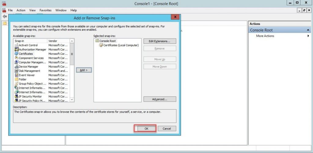 Hướng dẫn import file pfx lên máy chủ Windows - Hướng dẫn TENTEN