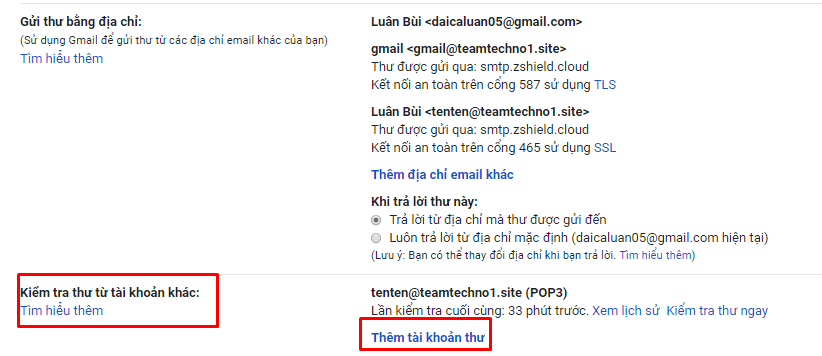 thêm mail gửi