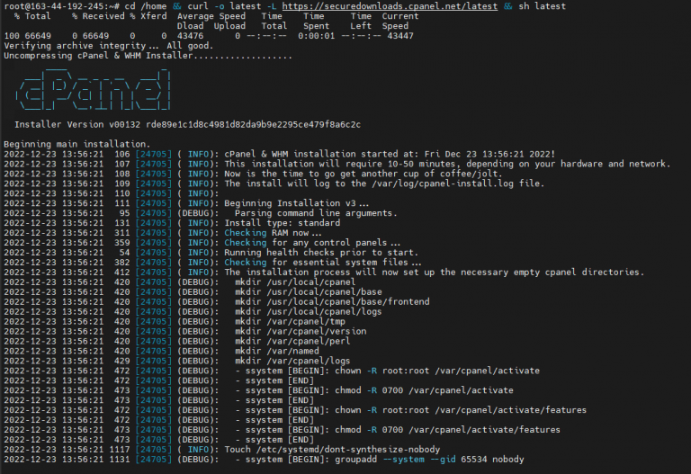 Hướng dẫn cài đặt WHM/cPanel trên Ubuntu 20.04 LTS - Hướng dẫn TENTEN